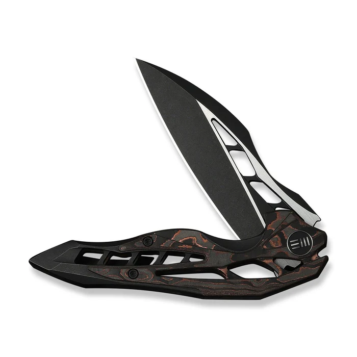 WE KNIFE Arrakis Integral Titanium Handle With Copper Foil Carbon Fiber 