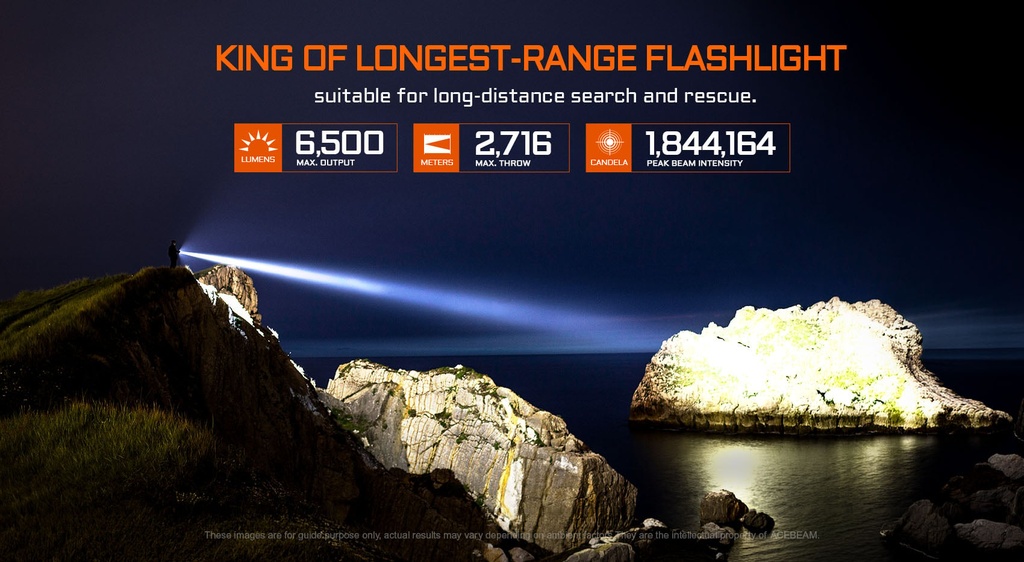 Acebeam K75 2.0 Longest Throw Flashlight