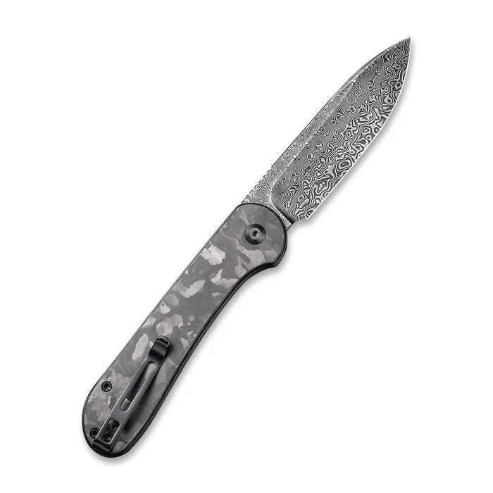 CIVIVI Button Lock Elementum Pocket Knife Carbon Fiber Handle
