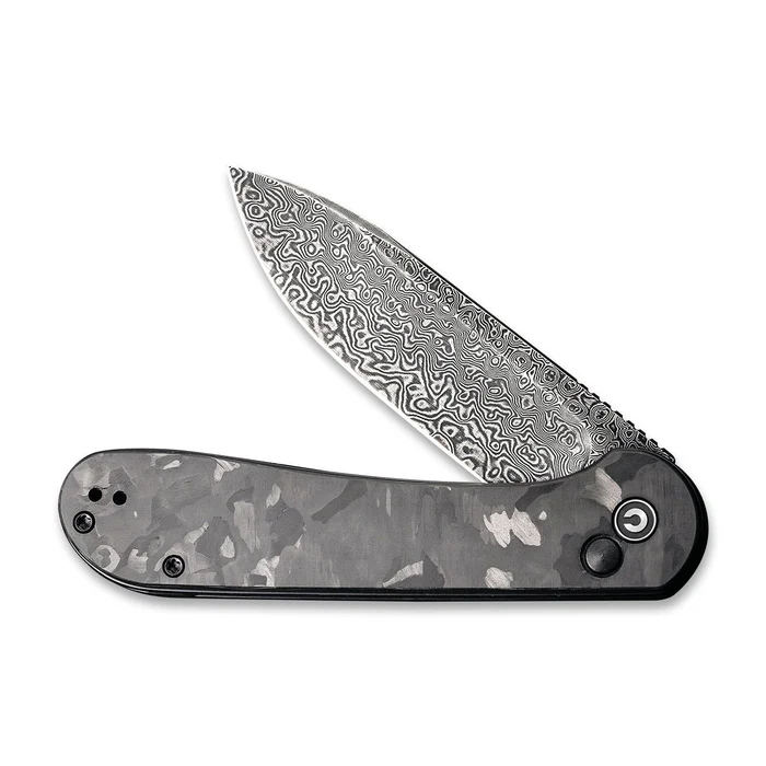 CIVIVI Button Lock Elementum Pocket Knife Carbon Fiber Handle