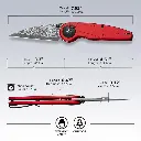 Civivi Starflare Aluminum Red - Damascus 
