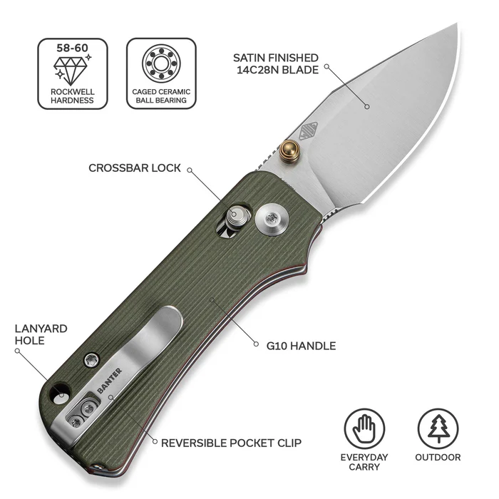 CIVIVI Baby Banter 2 - Milled Green