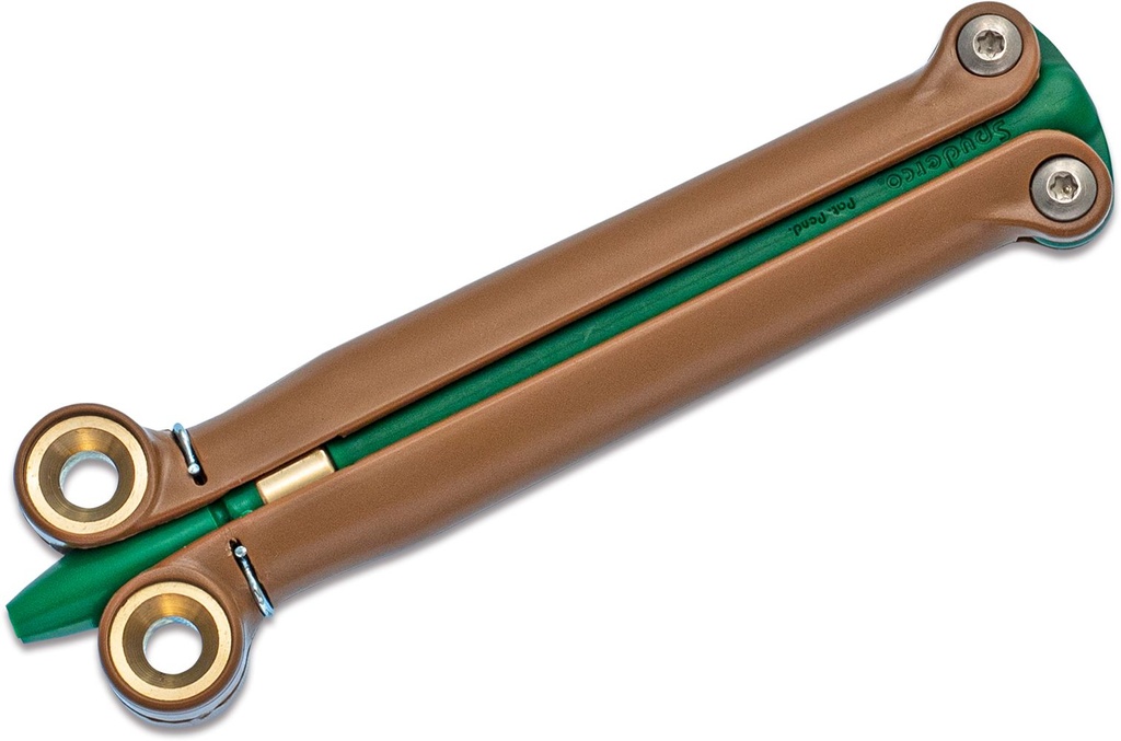 Spyderco BaliYo Flip Pen - Heavy-Duty, Coyote Brown/Forest Green