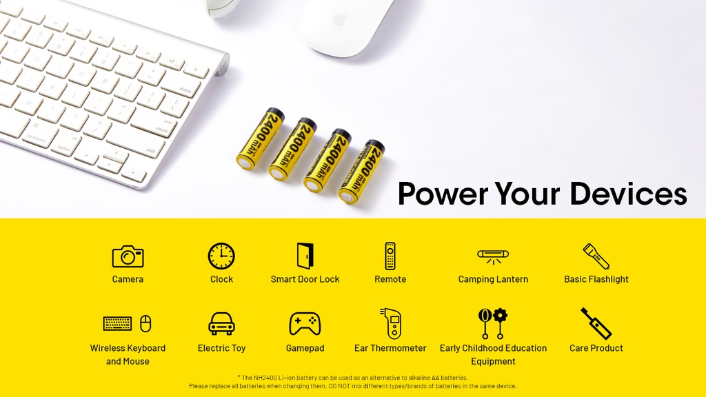 Nitecore NH2400 - AA battery ( 4pcs )