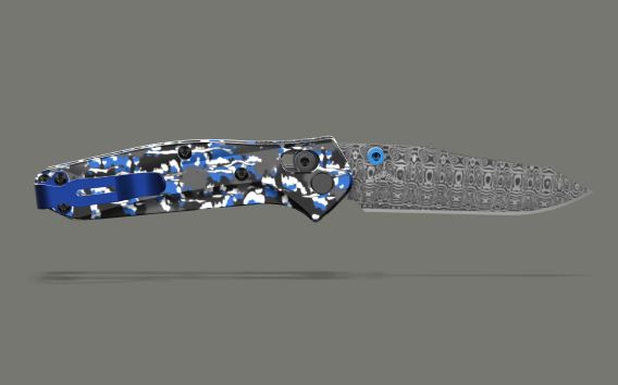 Benchmade Custom Mini Osborne Frost Blue