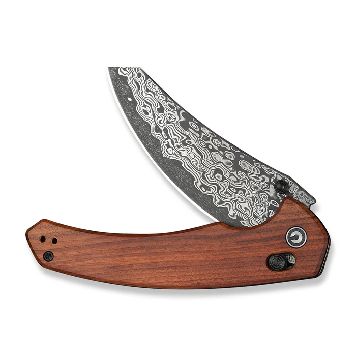 CIVIVI Sixgill Guibourtia Wood - Damascus 