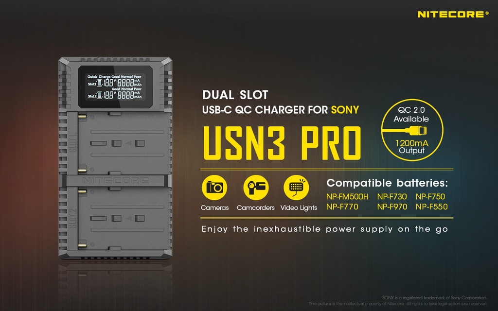 Nitecore USN3 Charger