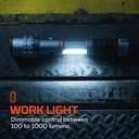 Nebo SLYDE KING 4K Work Light & Flashlight