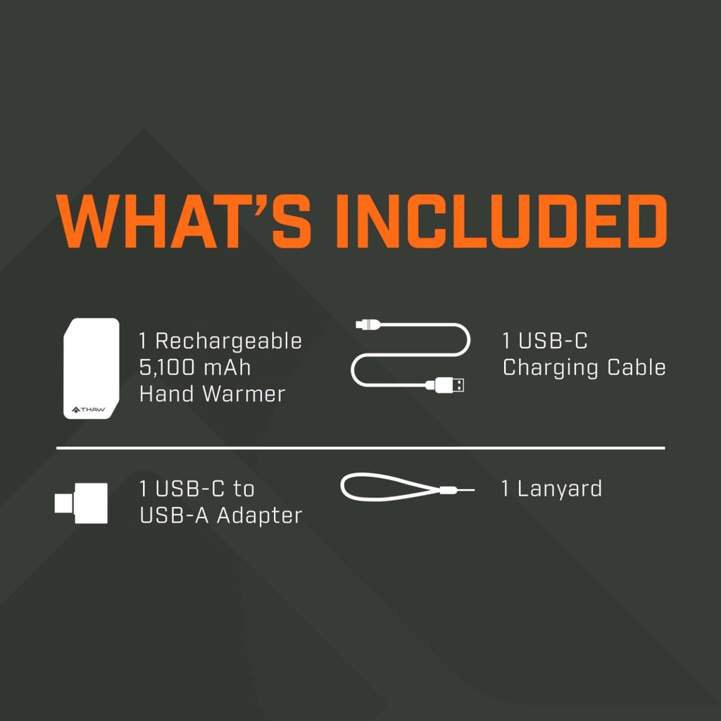 THAW RECHARGEABLE HAND WARMERS SMALL 5K