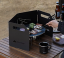 Shine trip Camping windshield set Black