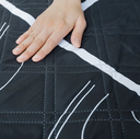 Shine trip Tactical Picnic Blanket Black - Small
