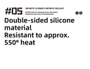 Shine trip Silicone fireproof cloth Hexagon - Large