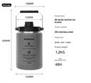 Shine trip series ice bucket - Grey