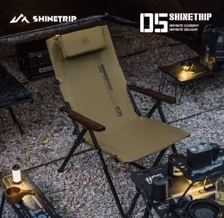 Shine trip adjustable folding chair - Black