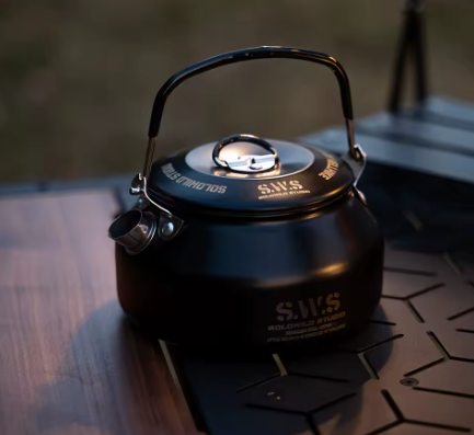 Wellhike Stainless Steel Kettle 0.8L - Black