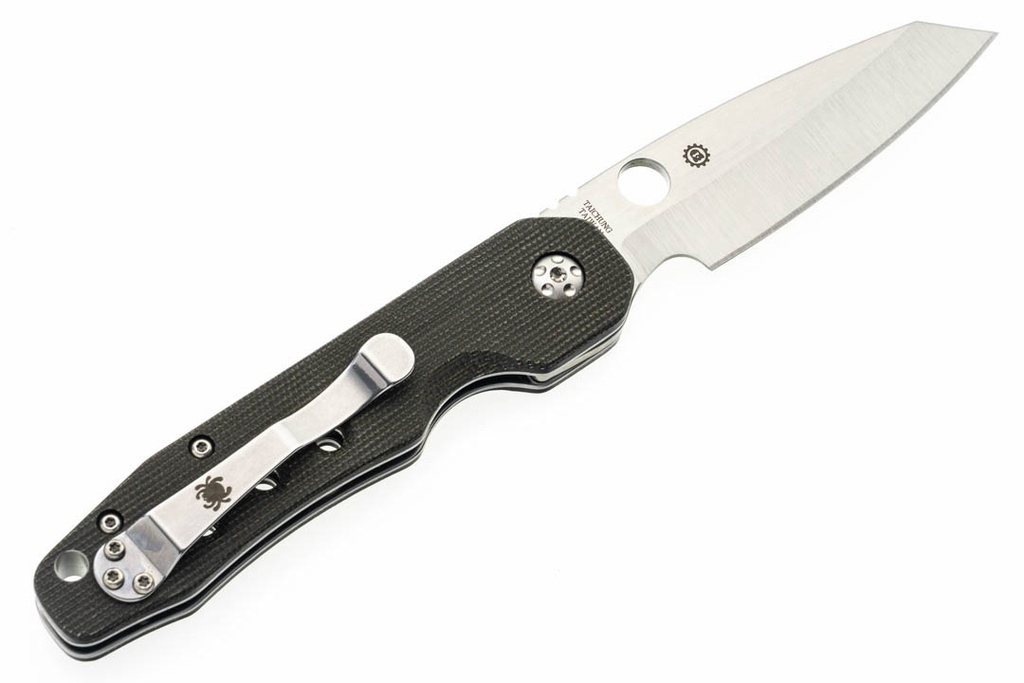 Spyderco Smock - Green Canvas Micarta - Satin CPM 20CV Blade - DLT Exclusive 