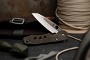 Spyderco Smock - Green Canvas Micarta - Satin CPM 20CV Blade - DLT Exclusive 