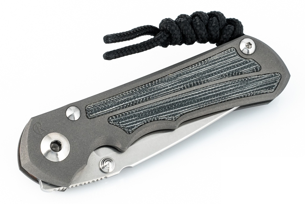 Chris Reeve Small Inkosi - Black Canvas Micarta Inlay