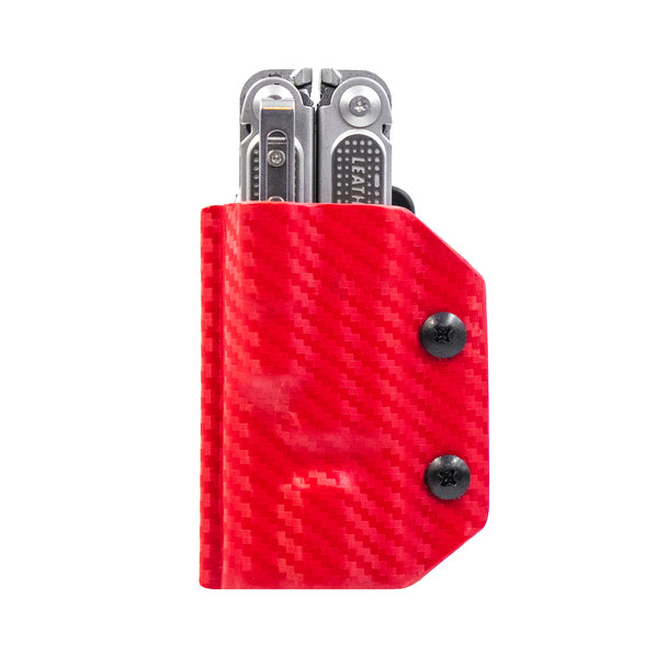 Clip & Carry Leatherman Kydex Sheath for the Free P4 Sheath CF RED