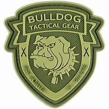 Tsno  Bulldog Tactical Gear PVC Patch OD Green
