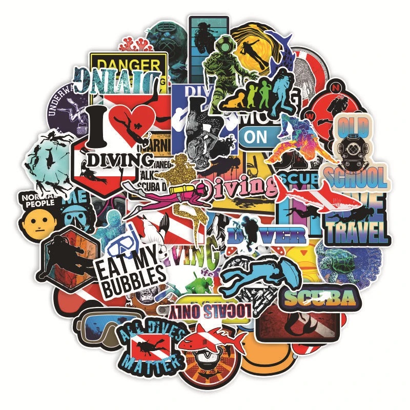 Diving Stickers