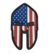 Tsno Spartan Helmet US flag - Full Color 