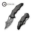 CIVIVI Chiro Carbon Fiber - Damascus 