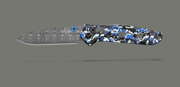 Benchmade Custom Mini Osborne Frost Blue