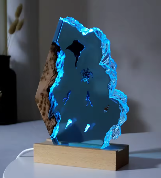 Resin LED Light Set Sea Creatures Small