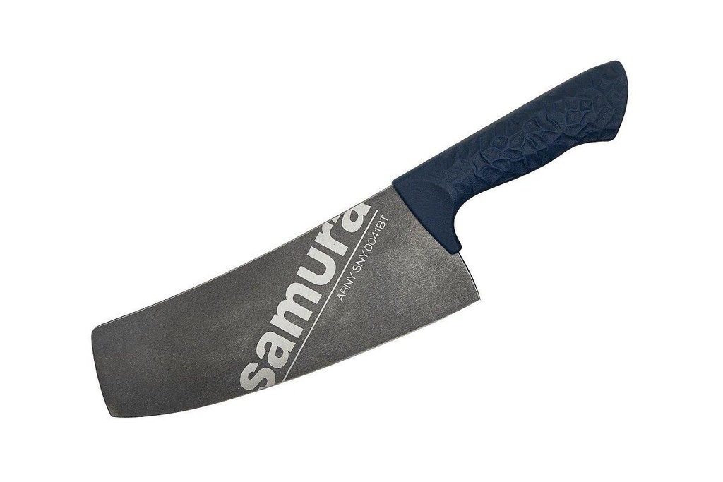 Samura ARNY Stonewash Modern Cleaver 8.2" turquoise 