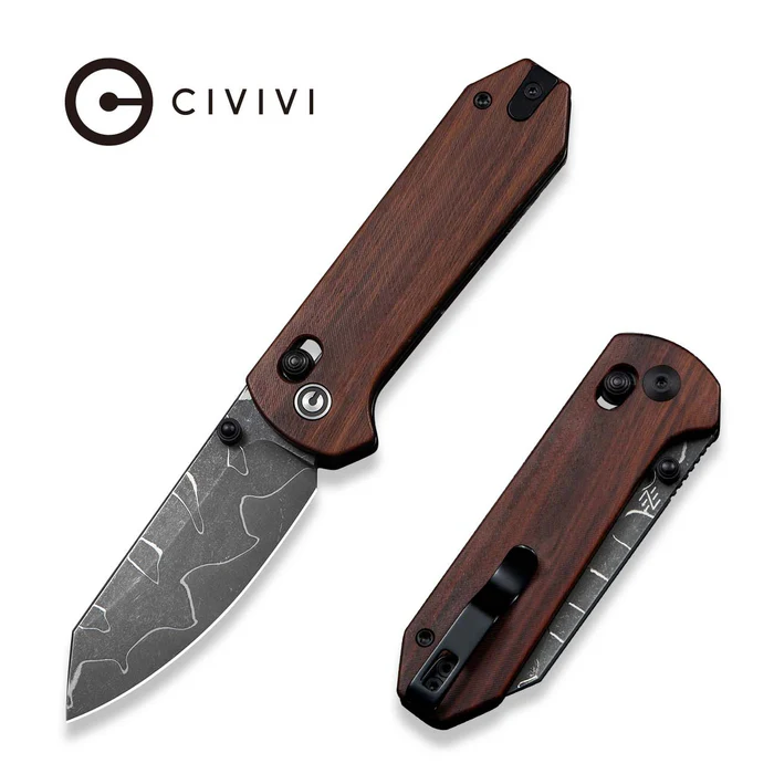 CIVIVI Yonder Guibourtia Wood - Damascus 