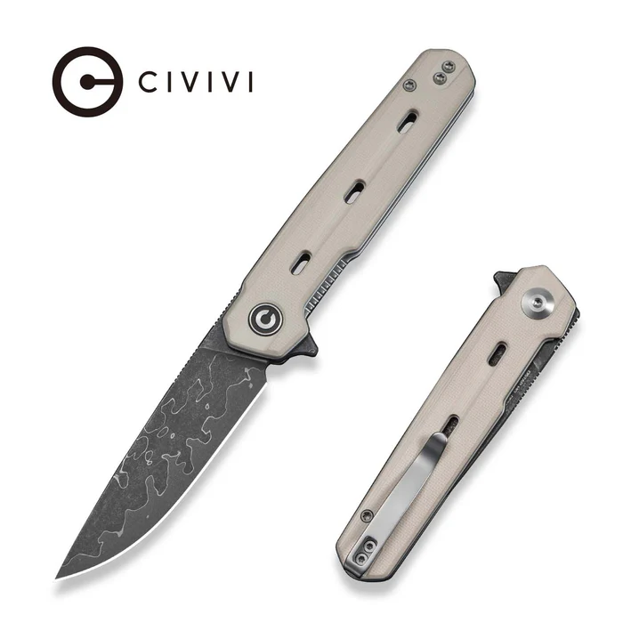 CIVIVI Navo Ivory G10 - Damascus 
